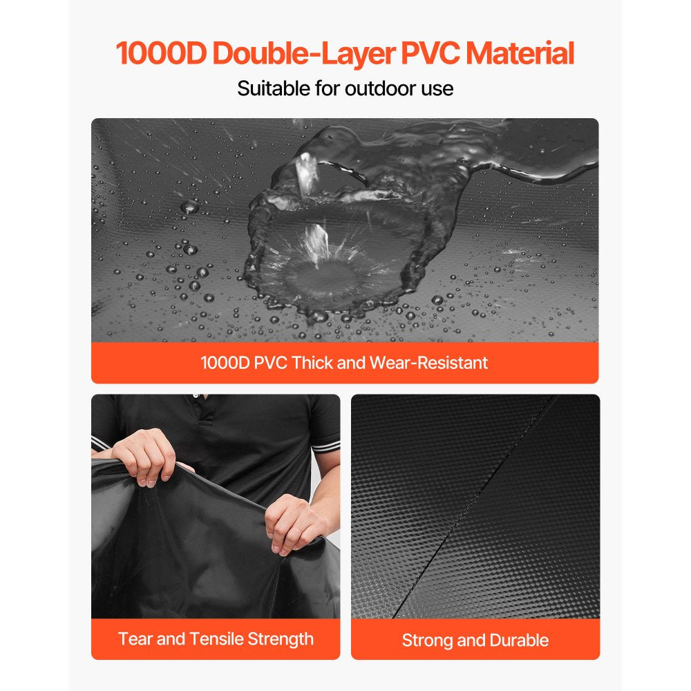 Water Storage Bladder 240L PVC Collapsible Portable Water Tank Black