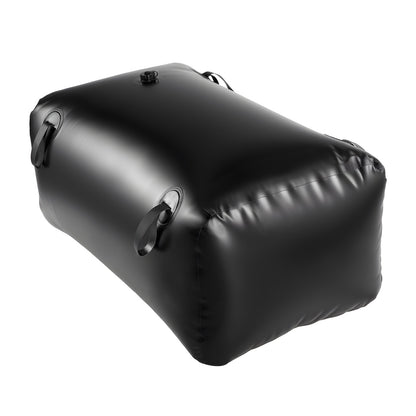 Water Storage Bladder, 240L Portable & Collapsible Water Storage Bag, Wear-Resistant 1000D PVC Soft Waters Bag, Leakproof Camping Tank Containers for Garden Irrigation RV Emergency Use, Black