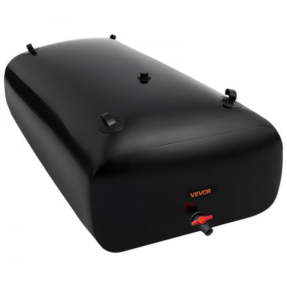 Water Storage Bladder 330L PVC Collapsible Portable Water Tank Black