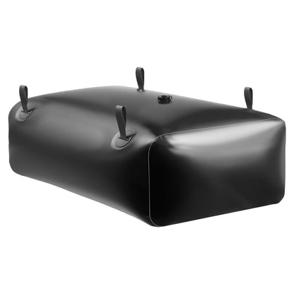 Water Storage Bladder, 330L Portable & Collapsible Water Storage Bag, Wear-Resistant 1000D PVC Soft Waters Bag, Leakproof Camping Tank Containers for Garden Irrigation RV Emergency Use, Black