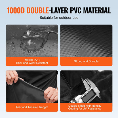 Collapsible 330L PVC Water Tank, Portable Storage Bladder, Black, 5.9 kg