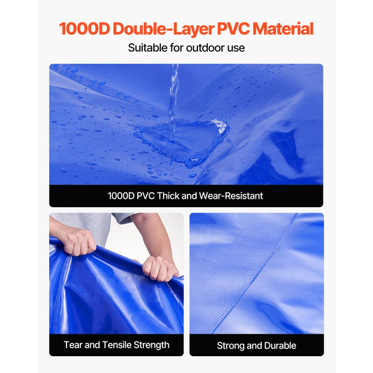 Water Storage Bladder 1000L 1000D PVC Collapsible Portable Water Tank