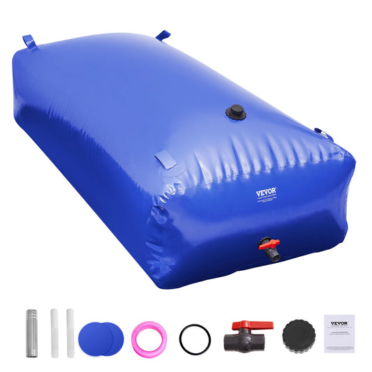 VEVOR Portable Water Storage Bladder 264 Gal 1000D PVC Collapsible Water Tank