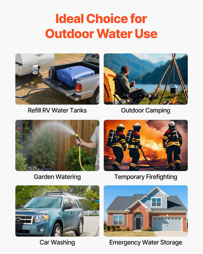 Water Storage Bladder, 330L Portable & Collapsible Water Storage Bag, Wear-Resistant 1000D PVC Soft Waters Bag, Leakproof Camping Tank Containers for Garden Irrigation RV Emergency Use, Blue