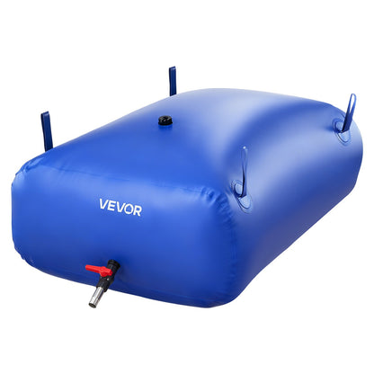 Water Storage Bladder, 330L Portable & Collapsible Water Storage Bag, Wear-Resistant 1000D PVC Soft Waters Bag, Leakproof Camping Tank Containers for Garden Irrigation RV Emergency Use, Blue