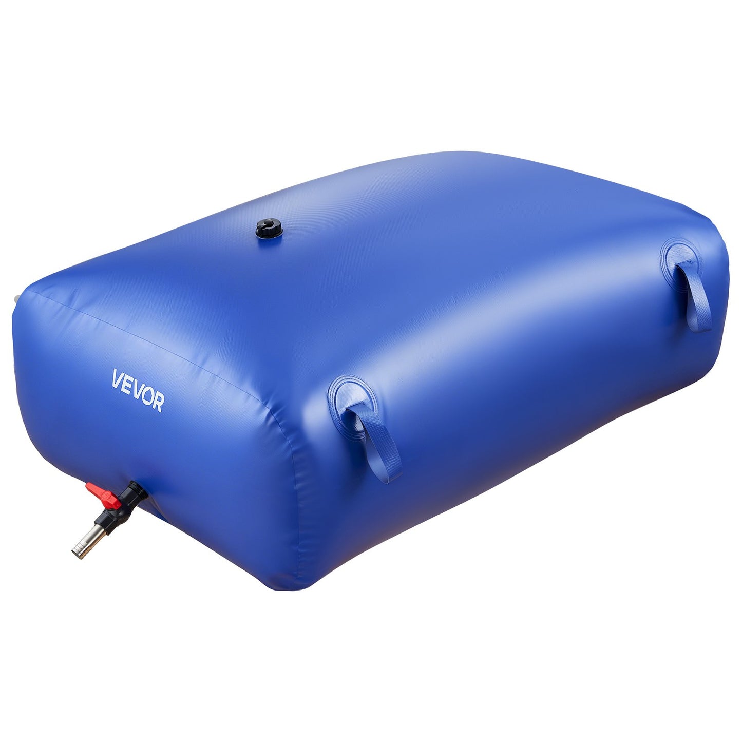 Water Storage Bladder, 330L Portable & Collapsible Water Storage Bag, Wear-Resistant 1000D PVC Soft Waters Bag, Leakproof Camping Tank Containers for Garden Irrigation RV Emergency Use, Blue