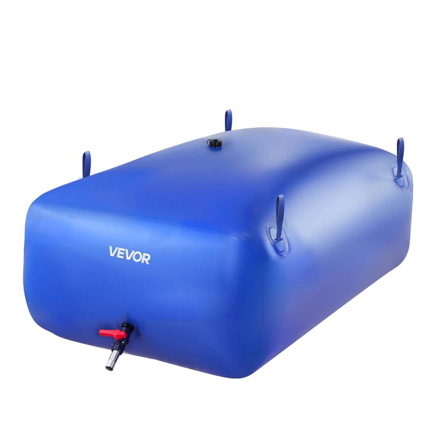 Water Storage Bladder, 540L Portable & Collapsible Water Storage Bag, Wear-Resistant 1000D PVC Soft Waters Bag, Leakproof Camping Tank Containers for Garden Irrigation RV Emergency Use, Blue