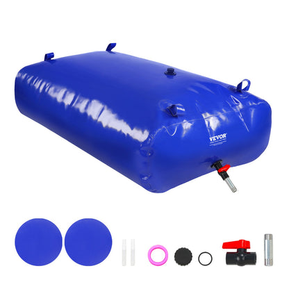VEVOR Portable Water Storage Bladder 540L 1000D PVC Collapsible Water Tank