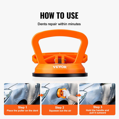 3-Piece Car Dent Remover Set with Strong Suction & Comfortable Handle