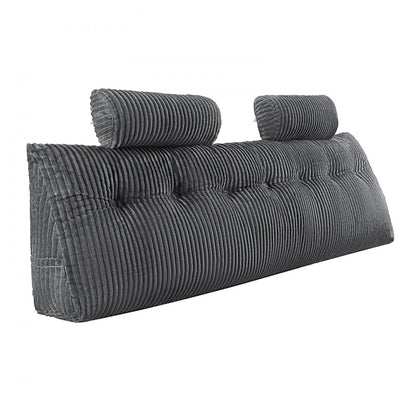 VEVOR Headboard Pillow King Wedge Headboard Pillow with 2 Pockets & Headrests