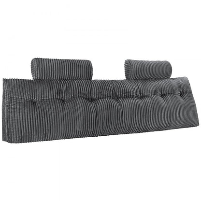 VEVOR Headboard Pillow King Wedge Headboard Pillow with 2 Pockets & Headrests