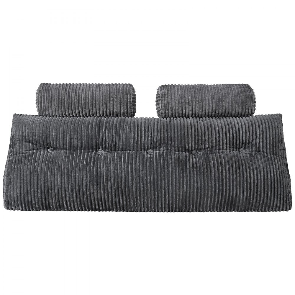 Headboard Pillow Queen Wedge Headboard Pillow with 2 Pockets & Headrests