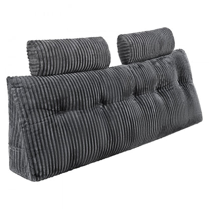Headboard Pillow Queen Wedge Headboard Pillow with 2 Pockets & Headrests