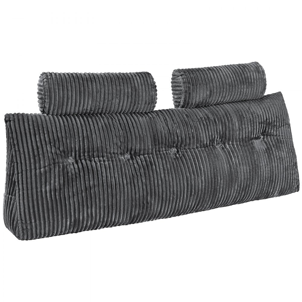 Headboard Pillow Queen Wedge Headboard Pillow with 2 Pockets & Headrests
