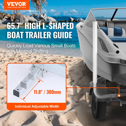 VEVOR Boat Trailer Guide, 1.5M Adjustable Design Trailer Guide Poles, 2PCS Rustproof