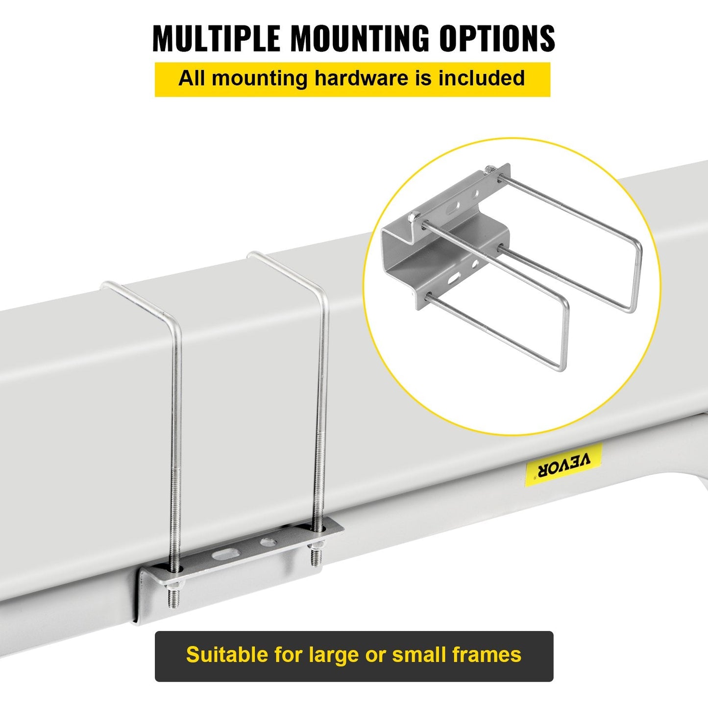 Steel Boat Trailer Guide-Ons with Carpet Padding, Adjustable & Easy Mount, 2 PCS