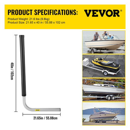 VEVOR Boat Trailer Guide-ons, 40\", 2PCS Rustproof Galvanized Steel Trailer Guide