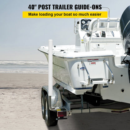 VEVOR Boat Trailer Guide-ons, 40", 2PCS Steel Trailer Post Guide on, Trailer Guides