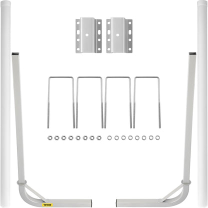 VEVOR Boat Trailer Guide-on, 60\", 2PCS Steel Trailer Post Guide ons, with White