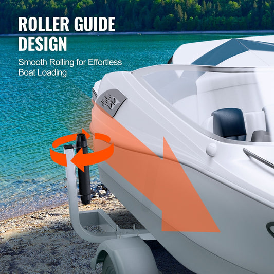 Adjustable 0.52m Boat Trailer Guide Poles, Rustproof Steel, Heavy Duty Design