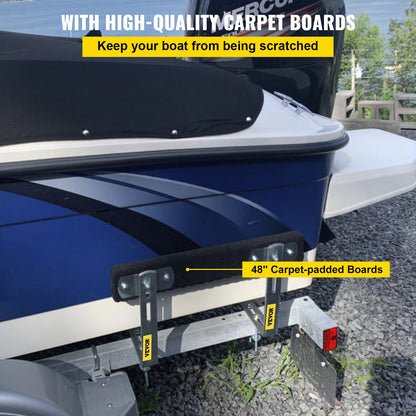 VEVOR Boat Trailer Guide-ons, 1219 mm, 2 PCS Rustproof Steel Trailer Guide ons,
