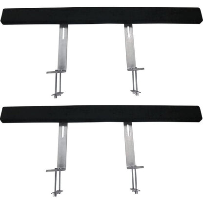 Rustproof Steel Boat Trailer Guides, 1.2m Adjustable, Carpet-Padded Boards