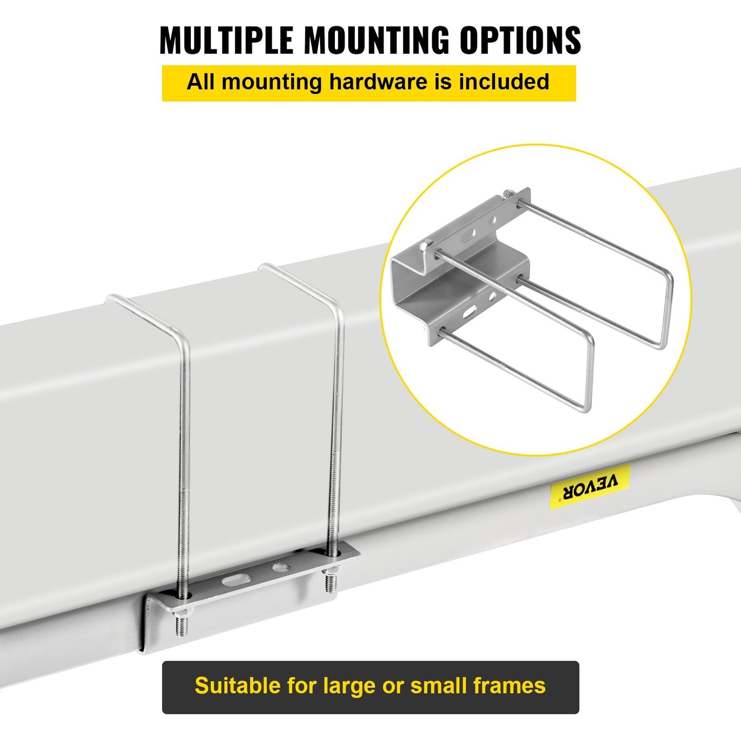 Rustproof Boat Trailer Guides with Carpet-Padded Boards, 1.19 m Length