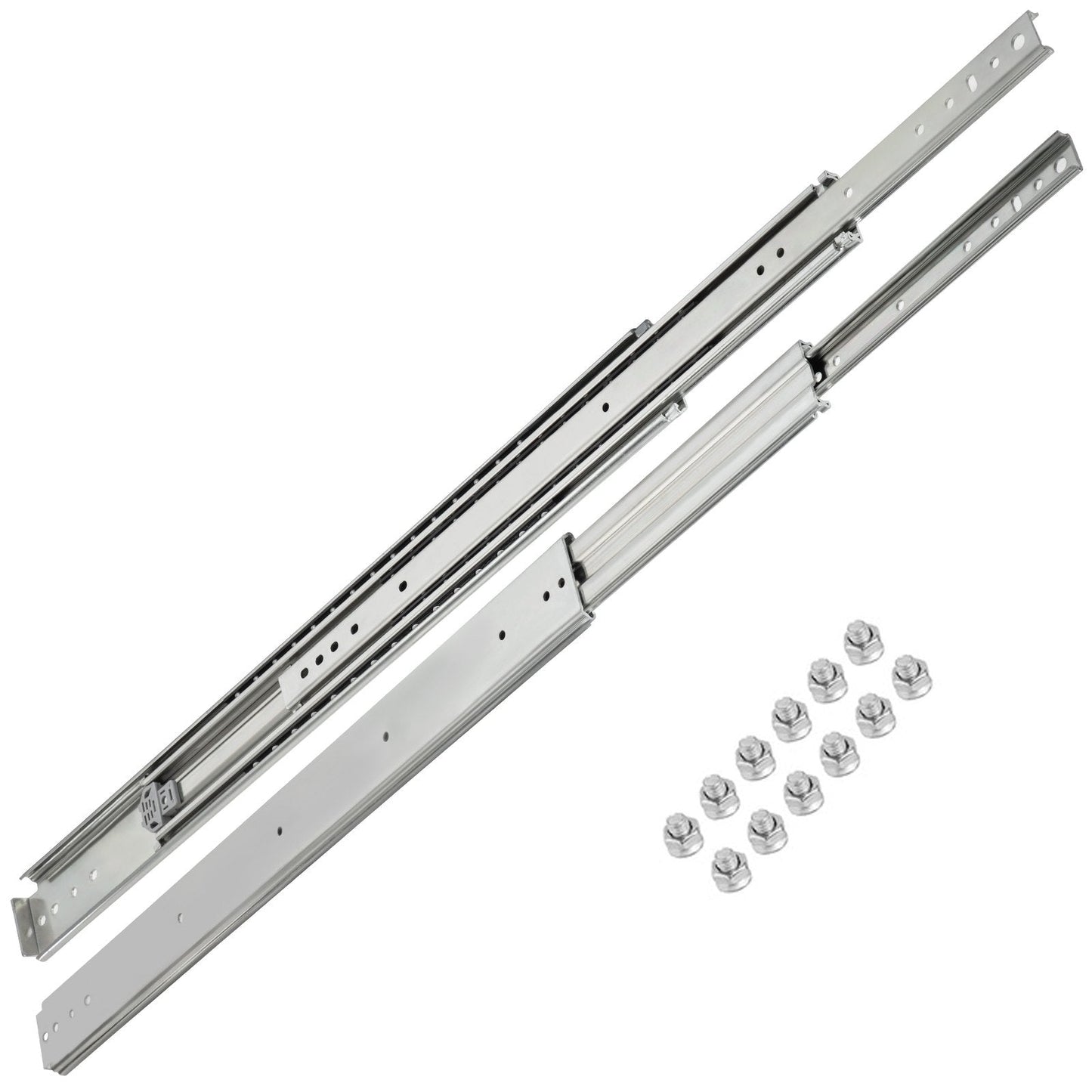 Heavy-Duty Soft Close Drawer Slides, 1 Pair, 225kg Load, 2m Extension