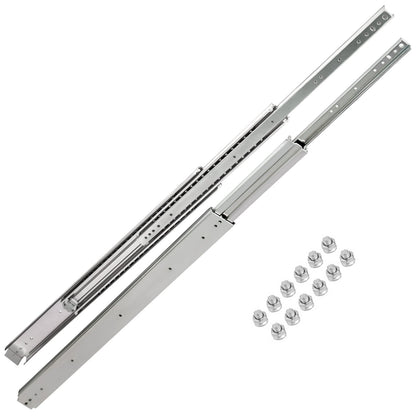 Heavy Duty Drawer Slides, 1 Pair, 213 cm, 225 kg Load Capacity, Ball Bearing
