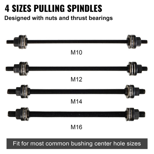 26-Piece Steel Sleeve Kit for Bearing and Bush Removal, 0.56m Storage Case