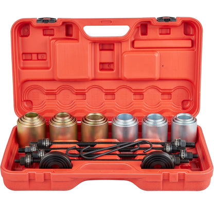 26-Piece Steel Sleeve Kit for Bearing and Bush Removal, 0.56m Storage Case