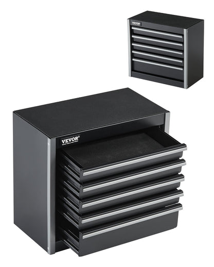 VEVOR Tool Box 218.4 mm Portable Metal Tool Box with 5 Drawers Tool Organizer