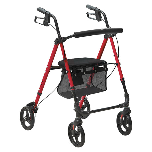 VEVOR Rollator Walker for Seniors and Adult, Lightweight Aluminum Foldable Rolling