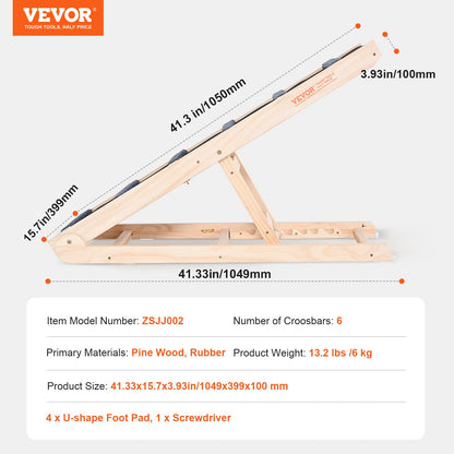 VEVOR Dog Ramp, Folding Pet Ramp for Bed, Adjustable Dog Ramp for Small, Large,