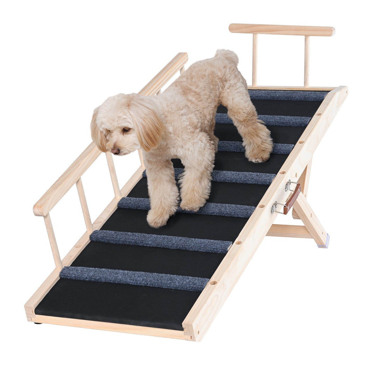 VEVOR Dog Ramp, Folding Pet Ramp for Bed, Adjustable Dog Ramp for Small, Large,