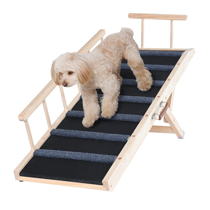 VEVOR Dog Ramp, Folding Pet Ramp for Bed, Adjustable Dog Ramp for Small, Large,
