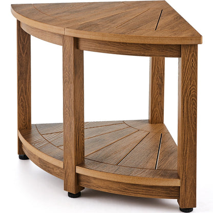Corner Shower Bench with Storage Shelf, Water Resistant, 0.47m Height, 159kg Capacity