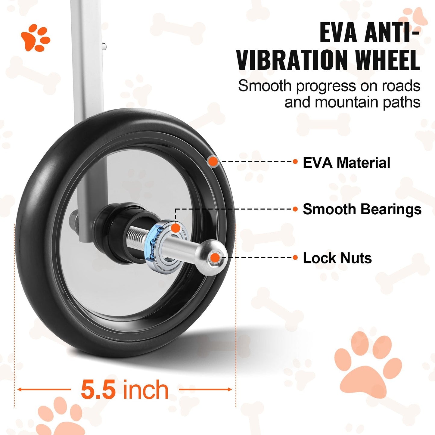 Adjustable Dog Wheelchair for Back Legs - Lightweight & Durable Design