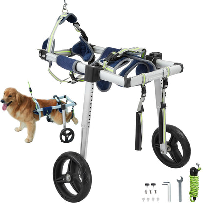 Adjustable Dog Wheelchair for Hind Legs - Lightweight & Durable (M)