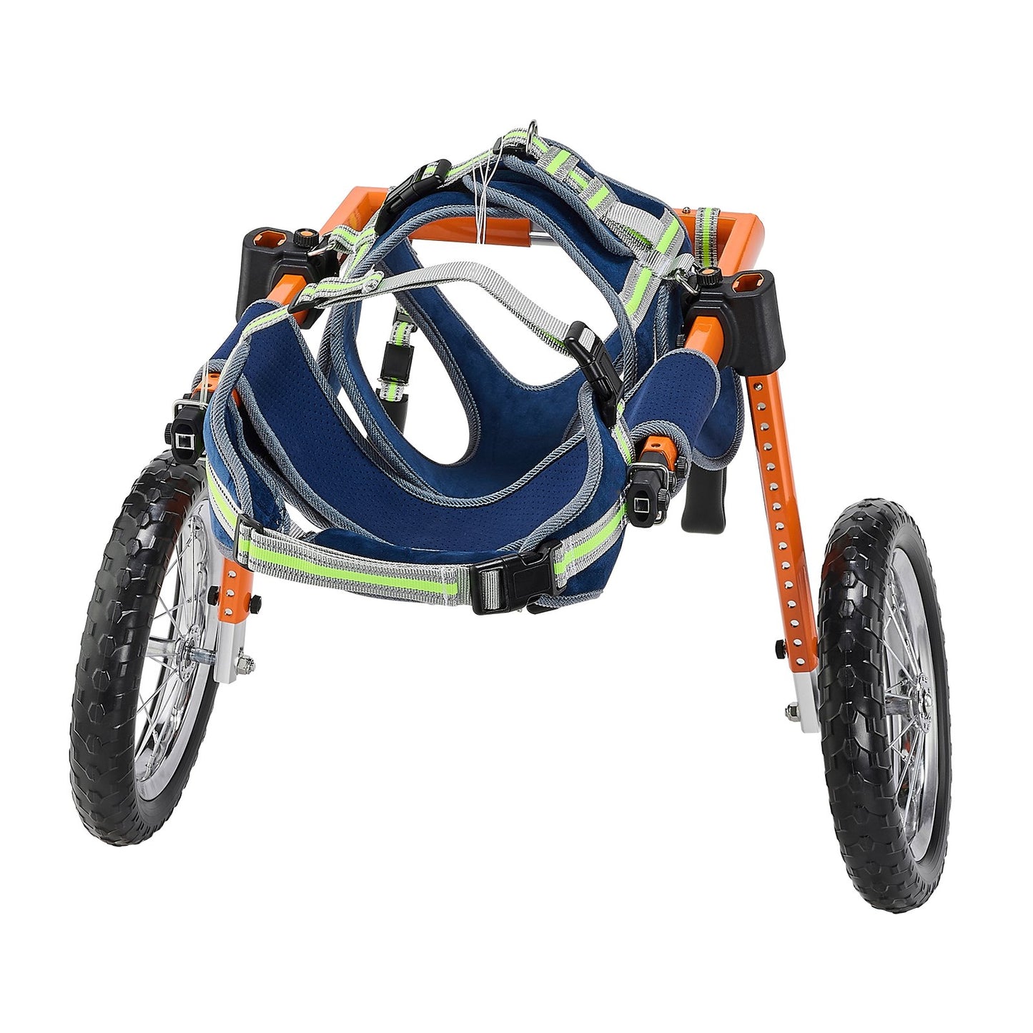 Dog Wheelchair for Back Legs, Lightweight 2 Wheels Pet Wheelchair, Height, Width & Length Adjustable, Dog Cart with Shock-Absorbing Wheels, for Injured, Disabled Dogs 21.7-39.9 kg, Large