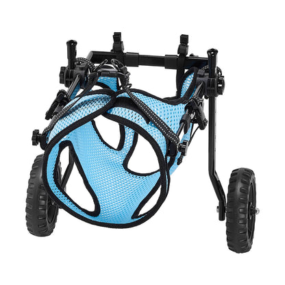 Dog Wheelchair for Back Legs, Adjustable 2 Wheels Pet Wheelchair, Lightweight  Dog Cart with Shock-Absorbing Wheels, Mobility Support Wheel Chair for Disabled Injured Dogs up to 15kg, Medium