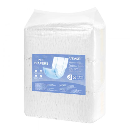 VEVOR Disposable Male Dog Diapers Super Absorbent Male Dog Wraps S 144 Count