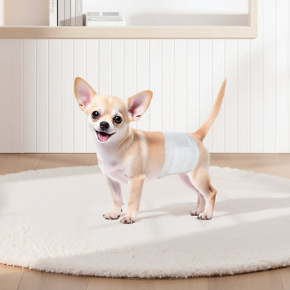 Disposable Male Dog Diapers Super Absorbent Male Dog Wraps XS 144 Count