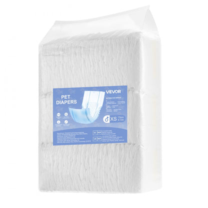 Disposable Male Dog Diapers Super Absorbent Male Dog Wraps XS 144 Count
