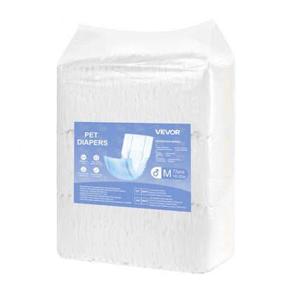 Disposable Male Dog Diapers Super Absorbent Male Dog Wraps M 144 Count