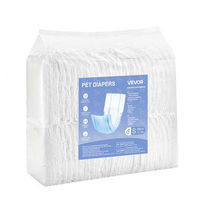 Disposable Male Dog Diapers Super Absorbent Male Dog Wraps S Size 96 Count