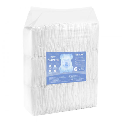 VEVOR Disposable Dog Diapers Super Absorbent Female Dog Diapers S Size 144 Count