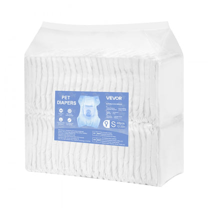 VEVOR Disposable Dog Diapers Super Absorbent Female Dog Diapers S Size 96 Count
