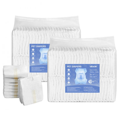 Disposable Dog Diapers Super Absorbent Female Dog Diapers M Size 96 Count