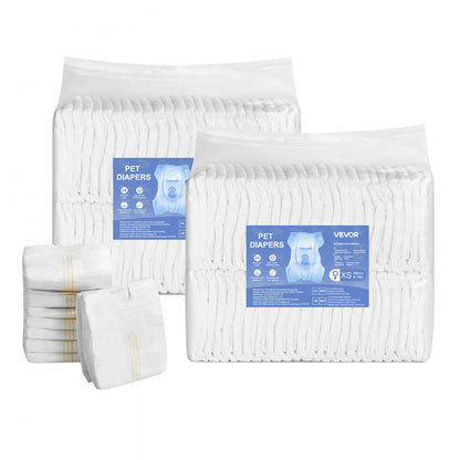 Disposable Dog Diapers Super Absorbent Female Dog Diapers XS Size 96 Count